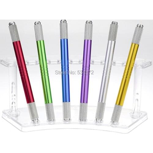 2 pc Double Head Microblading Pen Manual Permanent Makeup Tattoo Eyebrow Lips Pen
