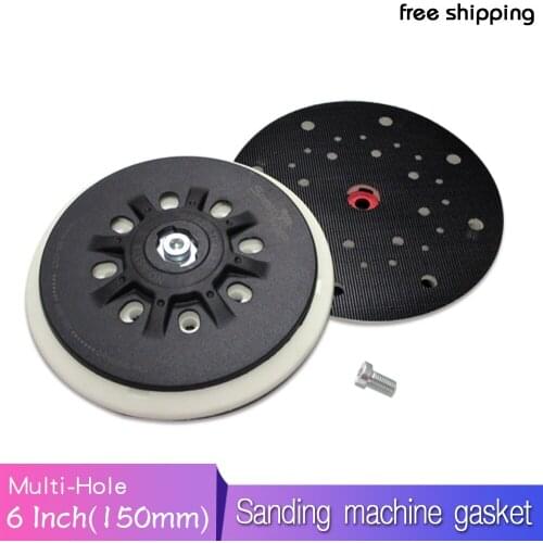 6 Inch Multi-Hole Sanding Pad Sander Backing Pad Dust Free Power Tool Electric Grinder Parts for Polishing Grinding