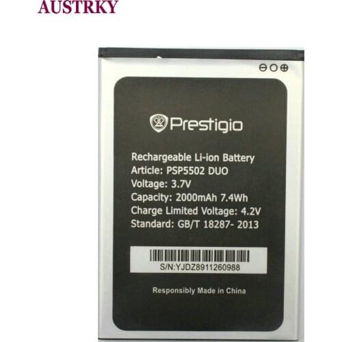 New 2000mAh battery for Prestigio Muze A5 PSP5502 DUO Wize N3 PSP3507 Phone In stock+ Tracking Code