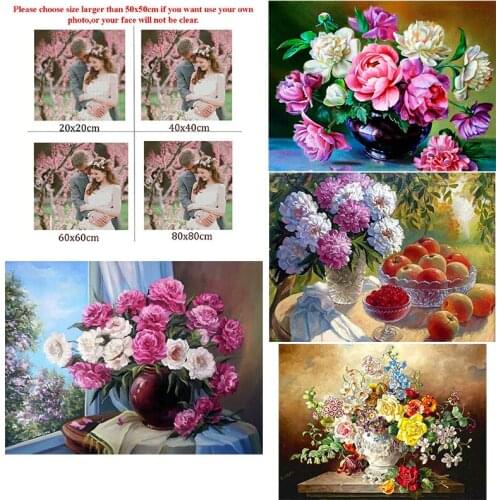 5D Diy Diamond Painting Flowers Vase Gardening Flowers Square Diamond Round Diamond Full Diamond Cross Stitc Mosaic Home Decora
