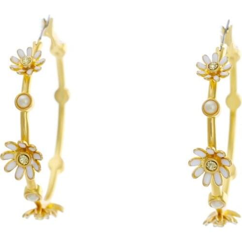 Free shipping Elegant goddess of flowers pearl earring flowers ear ring three-dimensional petals earrings