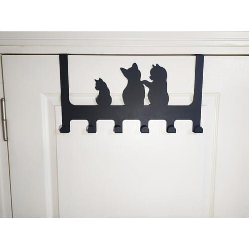 Free Art Workshop Kitties Metal Door Back Robe Hook