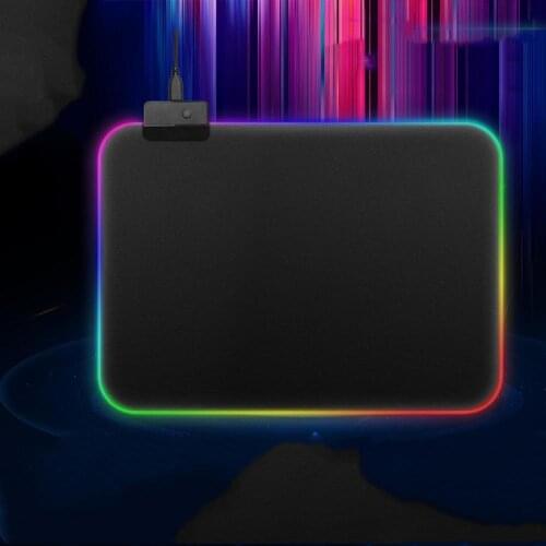 Big RGB LED Glowing PUBG Gaming Mouse Pad Illuminated Keyboard Non-slip Table Mat Blanket