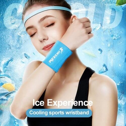 Ice Feeling Wristband Men And Women Wristband Fitness Weightlifting Running Cycling Exercise Gym Fitness Accessories 2020 Hot