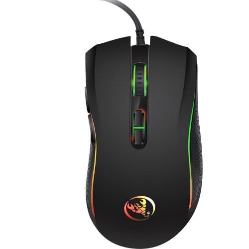 HXSJ A869 Mice 3200DPI 7 Buttons 7 Colors LED Optical USB Wired Mouse Gamer Mice computer mice mouse Gaming Mouse for Gamer