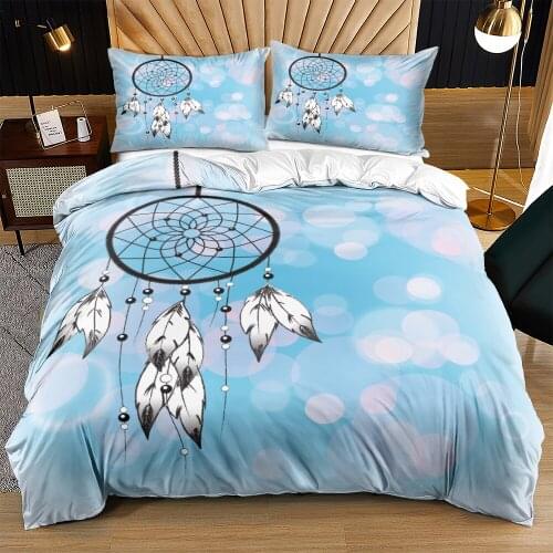 3D Bohemian Duvet Covers Set Bedclothes Comforter Shell Pillow Cottom King Queen Full Twin Size White Custom Design Bedding Sets