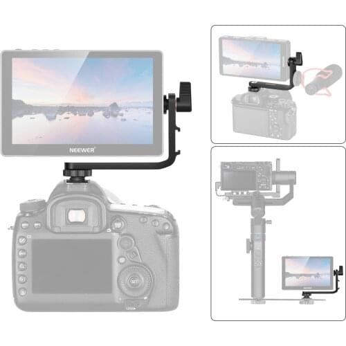 Neewer Tilt Arm Shoe Mount L Bracket Compatible With 4.5-5.7" Camera Field Monitor for NEEWER FW568 F400 FEELWORLD F5 FW568 F6