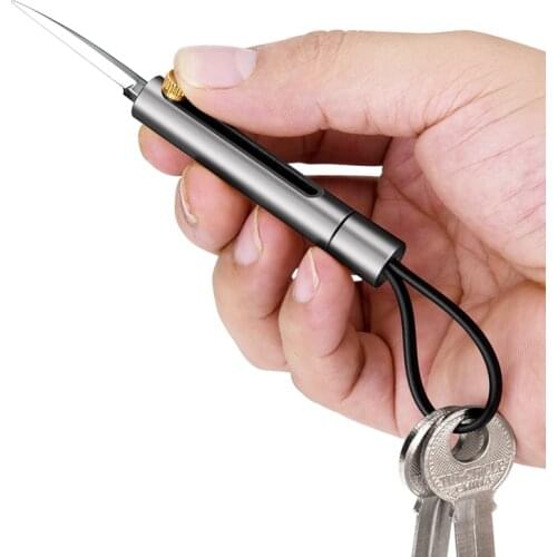 Aviation Aluminum Mini Knife Self-defense Keychain Outdoor Portable Demolition Knife
