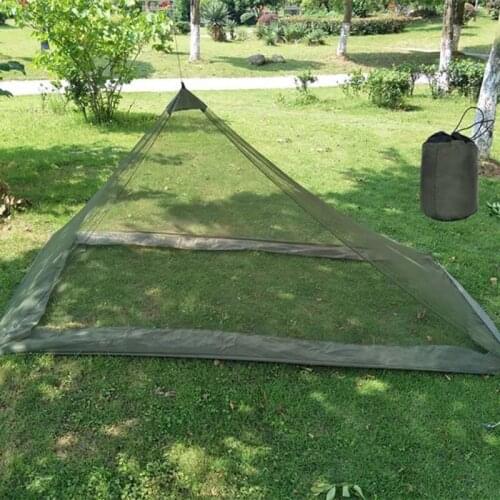 Outdoor Mosquito Nets Hiking Fishing Garden Balcony Camping Triangle Lightweight Portable Tent Mosquito Net Inner Tent Netting