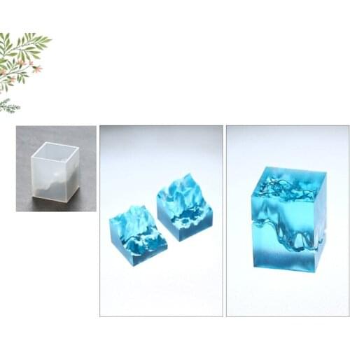 2021 New Double-side Snow Mountain Mold Epoxy Resin Silicone Mold Micro Landscape Craft