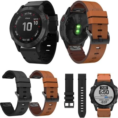 New fashion sport Leather wrist Watch Strap Easy fit quick Link Bracelet Belt 22MM For Garmin Fenix 5 Smart Watch band wristband