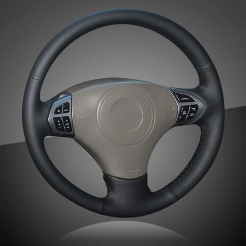 Car Braid On The Steering Wheel Cover for Suzuki Grand Vitara 2007-2013 Interior Styling Hand Stitched Auto Steering Wheel Cover
