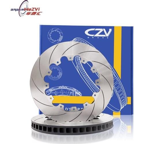 OEM Direct Replacement CVZ front arc line slotted brake rotor for Audi BMW Benz Car Modification