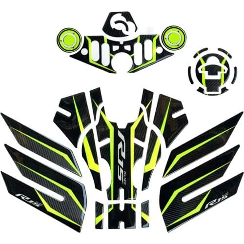 R15 genuine carbon fiber motorcycle sticker fuel tank pad