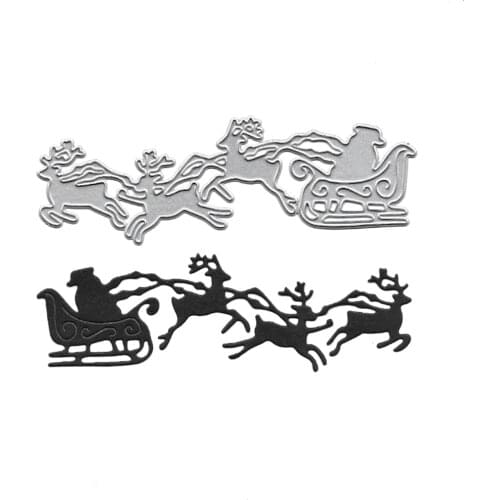 Christmas Cutting Dies Santa Claus Fustelle Scrapbooking Embossing Folder Album Card Making Stencil Metal Craft Christmas Dies