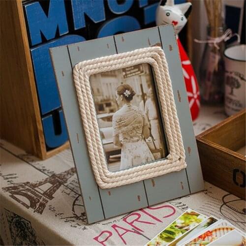 Make Old Wood Resin Europe Style Zakka Groceries Frame Blinds Decoration Frame Household Decor Vintage Ornaments Photo Frames