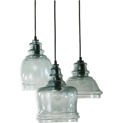 Modern LED Glass Pendent Light Dining Bar Counter Art Deco Hanging Lamp Home Decor Bedroom Living Room Kitchen Lighting Fixtures