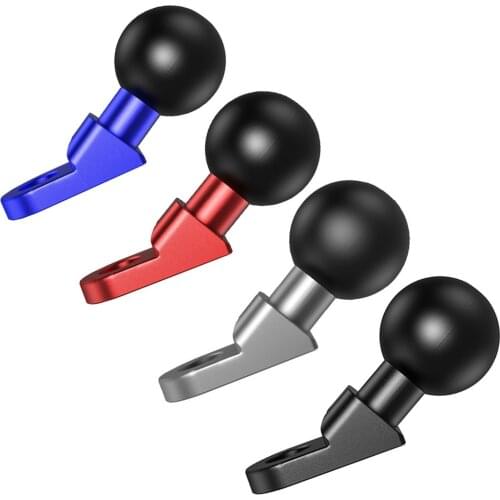 Motorcycle Bike Universal Extension 1" Ball Head Rearview Mirror Seat Mobile Phone Bracket Fixed Base Holder for Zumo RAM GPS