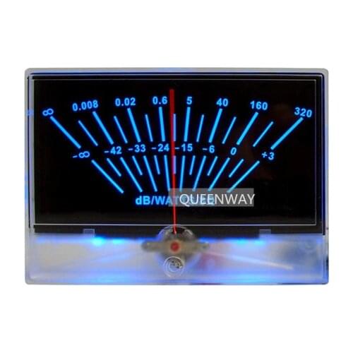 V-027 High-precision Audio Power preamplifier VU Meter DB Level Header Sound Pressure Table With Backlight