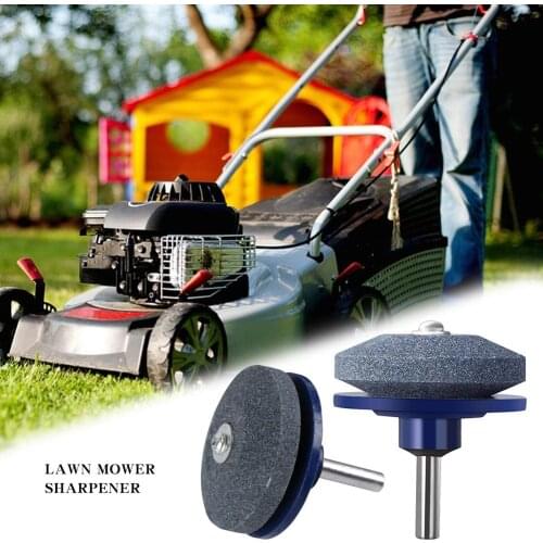 Shaft Lawn Mower Sharpener for Drill 1/4 Sharpener for Drill Saw Blade Grinding Tool Lawnmower Faster Rotary Drill Blade