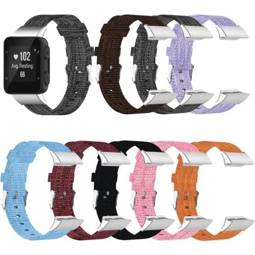 Replacement Nylon Watch Band Wrist Strap for -Garmin Forerunner 30 35 35J Watch Q81F