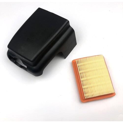 2 pcs/set Air Filter + cover For Stihl FS120 FS200 FS250 Brush Cutter Trimmer Cleaner Replace OEM: 4134 141 0300