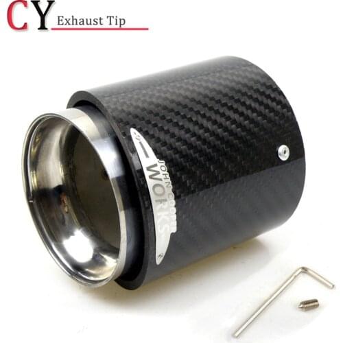 1 Piece 3K Carbon Top Quality Exhaust Muffler Tips for MINI Cooper S R55 R56 R57 R58 R59 R60 R61 F54 F56 F57 F60