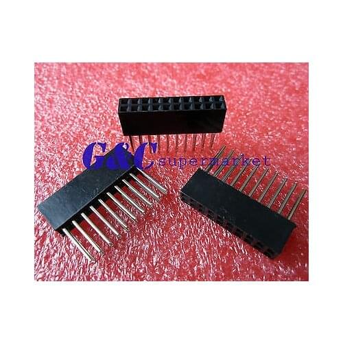 10PCS 2X10 Pin 2.54 mm Stackable 11mm Long Legs Female Header Shield