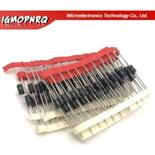 100PCS Schottky Rectifier Diode 1N5817 1N5819 1N5399 1N4937 1N4004 1N4001 1N4007 UF4007 HER107 FR207 FR157 FR107 RL207 DO-41