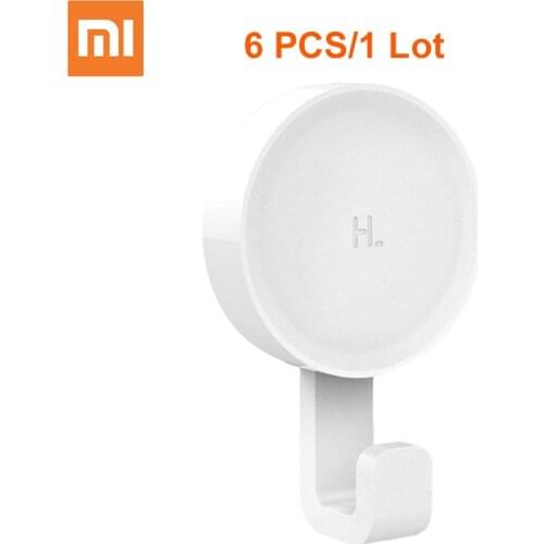 100% Xiaomi Mijia Little Adhesive Hooks Strong Bathroom bedroom Kitchen Wall Hooks 3kg max load up new arrival for xiaomi life