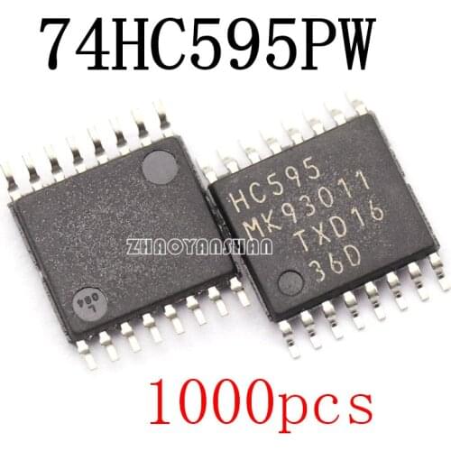 1000pcs X 74HC595PW 74HC595 TSSOP-16 new Free Shipping