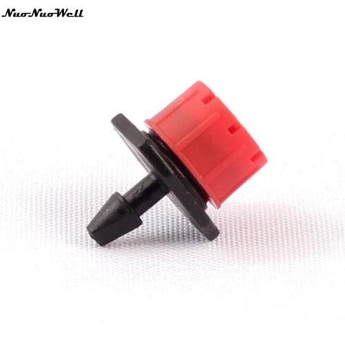 40pcs NuoNuoWell 8 Holes Emitter Adjustable Irrigation Barbed Drip Head for Micro Watering Farm Drip System 4/7mm Dripper