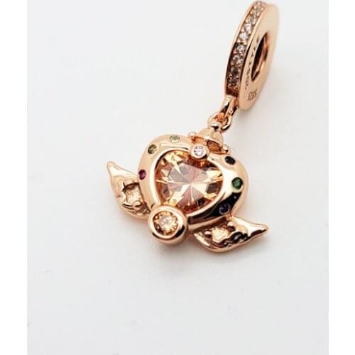 Anime Sailor Heart Shape 925 Sterling Silver DIY Charms Beads For Necklace Bracelet Making DIY Jewelry Pendant Women Gifts