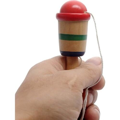 Anti Stress Safe Simple Kendama Wooden Bilboquet Cup and Ball Preschool Educational Toys for Children Outdoor Funny Games