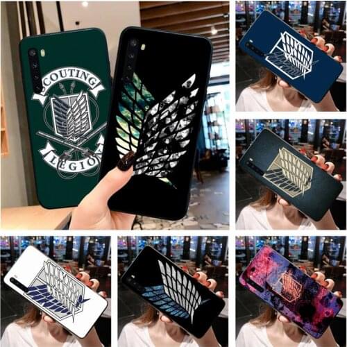 Attack on titan emblem badge logo Phone Case For OPPO Realme 6 Pro XT Realme C3 5 Pro C2 RENO2-Z A11X