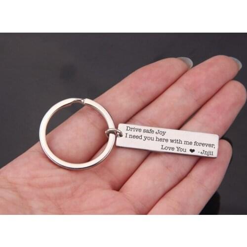 Custom key 2 Key name preservation unit Make sure you love your couple, husband Valentines Day gift, car key, label, jewelry