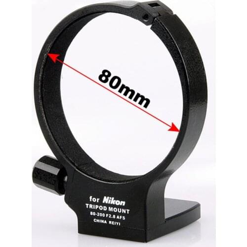 Black Metal Lens Support Tripod Collar Mount Ring Adapter for Nikon AFS 80-200mm f/2.8D F2.8 D