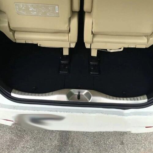For Toyota Alphard 2016 2017 2018 2019 Car Accessories Stainless Steel Inner Rear Bumper Protector Sill Trunk Tread Plate