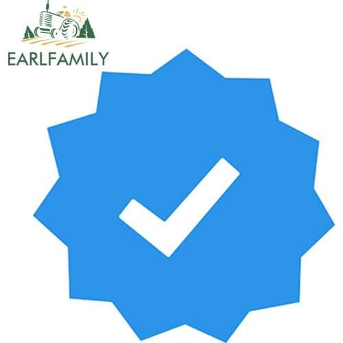 EARLFAMILY 13cm x 13cm Verified Badge Vinyl Sticker Car Bicycle Laptop Skateboard Luggage Wall Decal Waterproof Car Styling