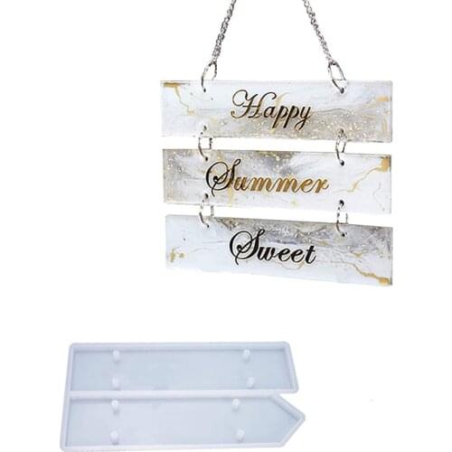 DIY Crystal Epoxy Mold Doorplate Listing ins Homemade Signage Business Doorplate Silicone Mold Decorative Silicone Mold