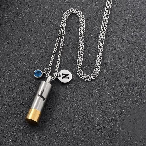 IJMD0017 Stainless Steel Cylindrical Souvenir Cremation for Ashes Urn Human Cremation Keepsake Memorial Necklace Jewelry