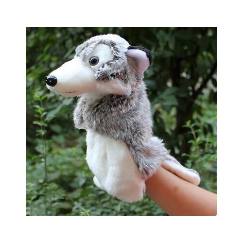 Hot-selling hand puppet toy children gift wolf doll Large puppets story telling props giving