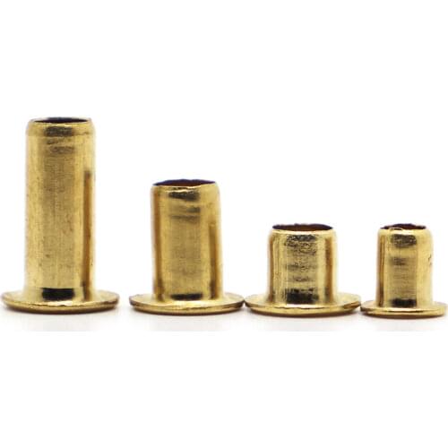 M0.9 M1.3 M1.5 M1.7 M2 M2.5 M3 M4 M5 M6 Tubular Rivets Double-sided Circuit Board PCB Nails Copper Hollow Rivet Nuts