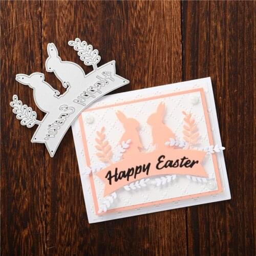 YaMinSanNiO Happy Easter Rabbit Metal Cutting Dies Diy Card Making Scrapbooking Embossing Album Craft Frame Die Cuts New 2020