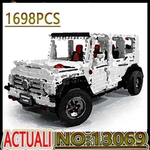 MK13069 MOC Style Series Model Building Blocks Off-Road Vehicle Tools for the Car Model Childrens Machines Birthday Gift Toys