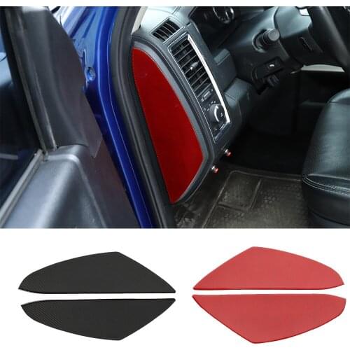 Soft Real Carbon Fiber Center Console Door Cushion Panel Decorative Cover for Dodge Ram 2010-2015 Interior Car Accessories