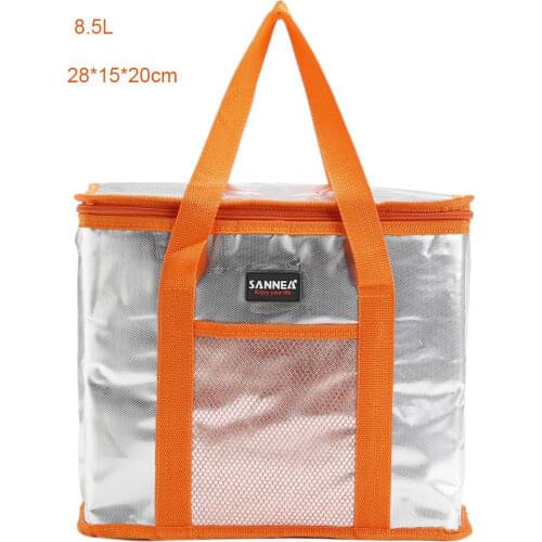 2021 New 8L/16L/26L Aluminum foil lunch bag waterproof Insulated thermal Picnic lunch bag Refrigerated fresh portable lunch bag