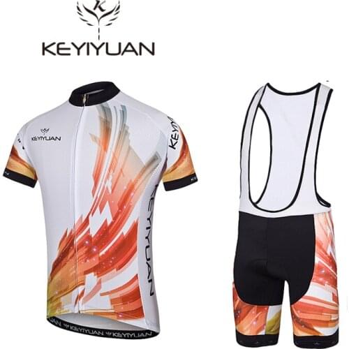 2018 KEYIYUAN autumn and winter new cycling suit suits mens mountain bike clothing warm outdoor sports short-sleeved