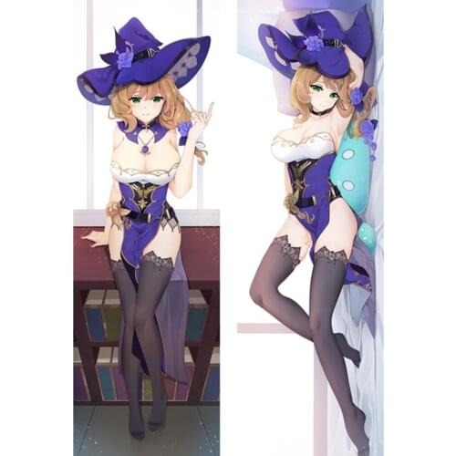 Dakimakura Genshin Impact Paimon Barbatos Diona Pillowcase Anime Galgame Character Cushion Cover Customize Bedding Pillow Case