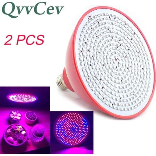 Qvvcev 2PCS plant Growing light 21W 352led E27 for flower vegetable indoor greenhouse green house grow plants Hydroponics system